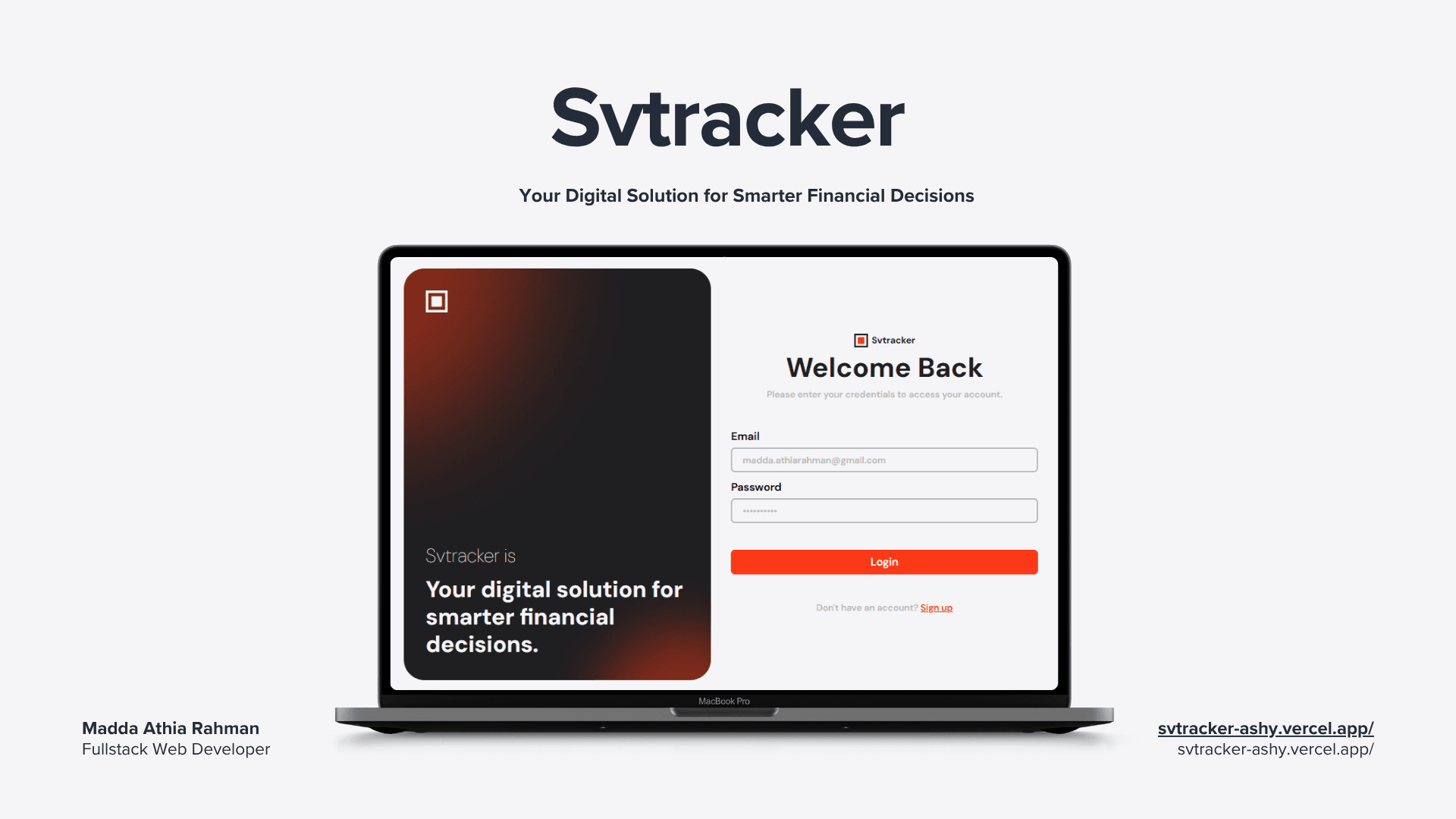 Svtracker - Finance Tracker